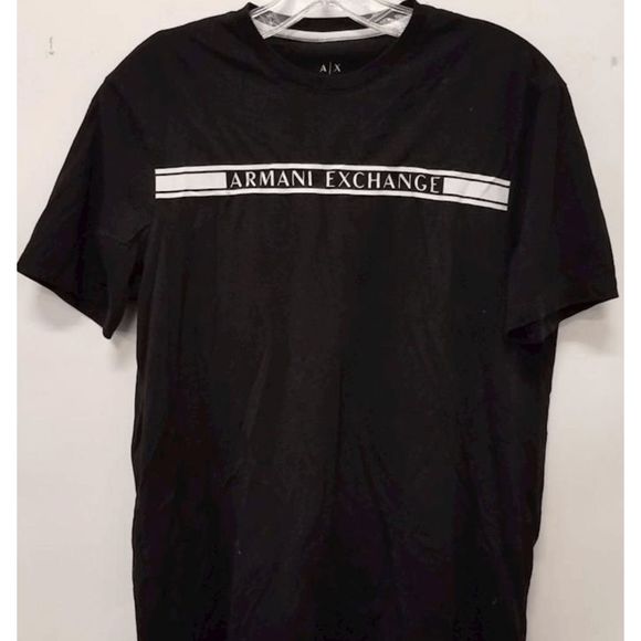 Armani Exchange Black T-Shirt Size Small - Picture 1 of 3